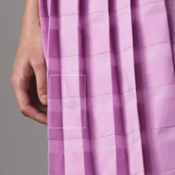 Tomas Maier Orchid/Lavender Drop-Waist Box-Pleat Midi Dress Size 4 - Picture 3 of 14